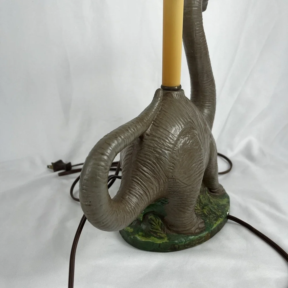 Vintage Rare‎ Lamp Unique Ceramic Dinosaur Diplodocus NEEDS REPAIRS